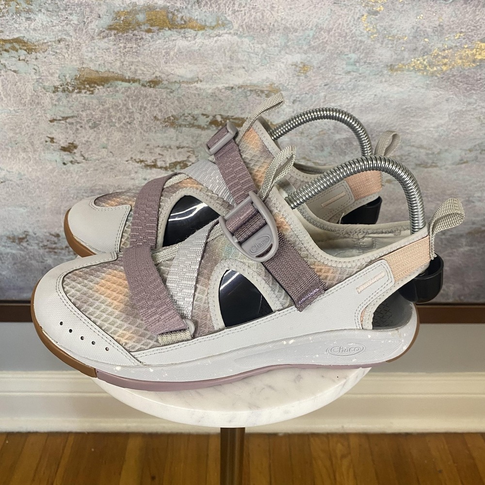Chaco Sandals Shoes Womens Size 7 Gray Multi Strappy Adjustable Sport J107394